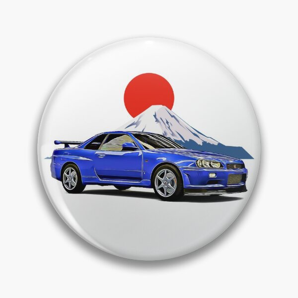 Item preview, R34 GTR Fuji JDM Japan Print designed and sold by Auto-Prints.