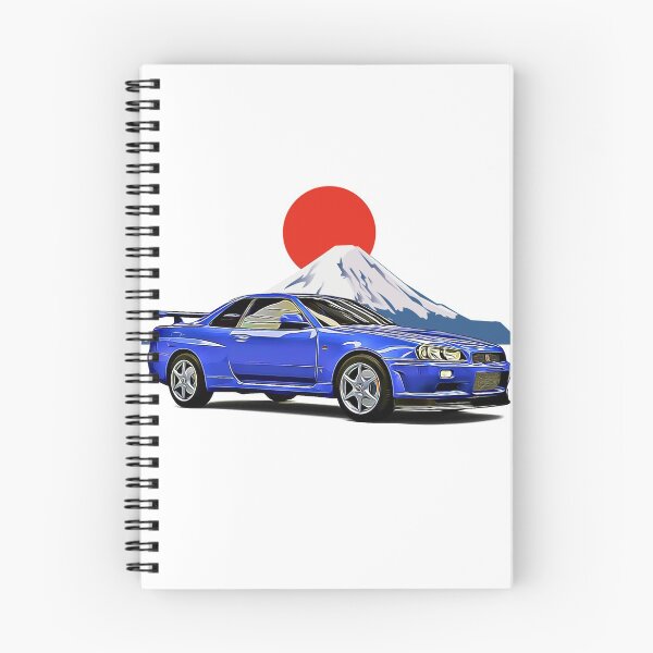 Item preview, R34 GTR Fuji JDM Japan Print designed and sold by Auto-Prints.