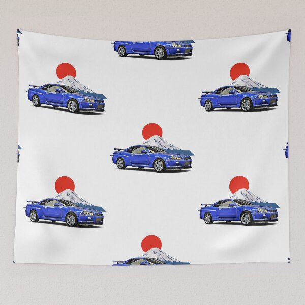 Item preview, R34 GTR Fuji JDM Japan Print designed and sold by Auto-Prints.