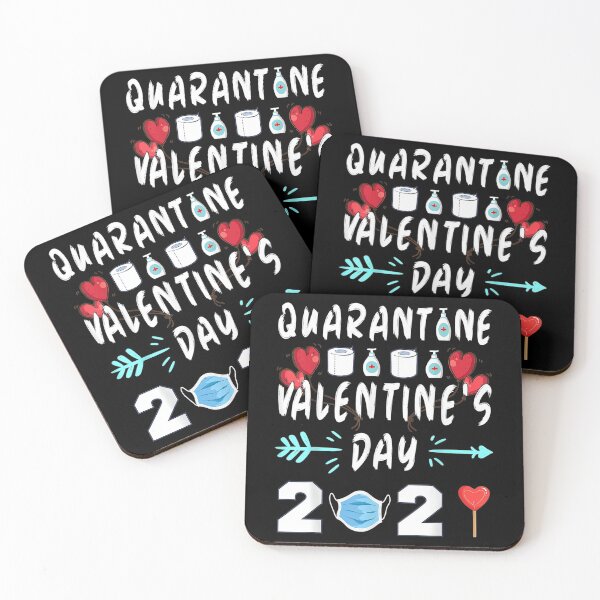 Item preview, Valentine’s Day 2021 Quarantined - Happy Valentines day love Hearts (2021) designed and sold by PrintexDesigns.