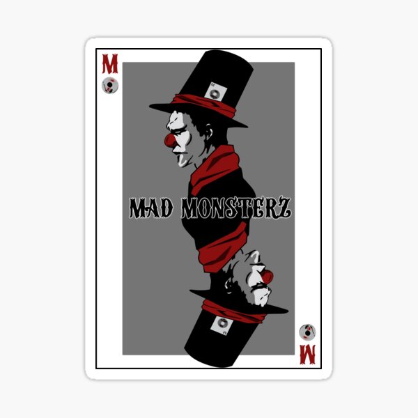 Carte Juste Le Clown mad Monsterz Sticker