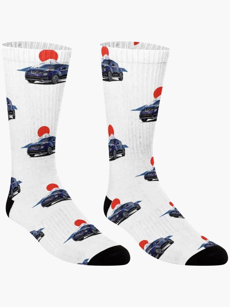 Thumbnail 3 of 5, Socks, Juke R Fuji JDM Japan Print designed and sold by Auto-Prints.