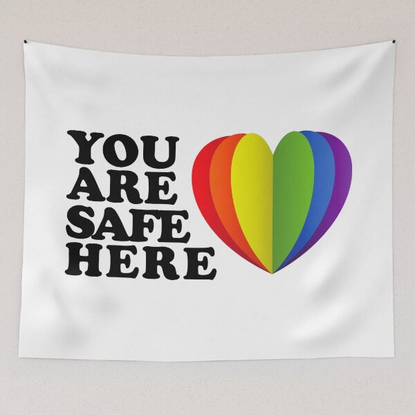 Item preview, LGBTQ Sign Safe Space Ally Love designed and sold by aronia.