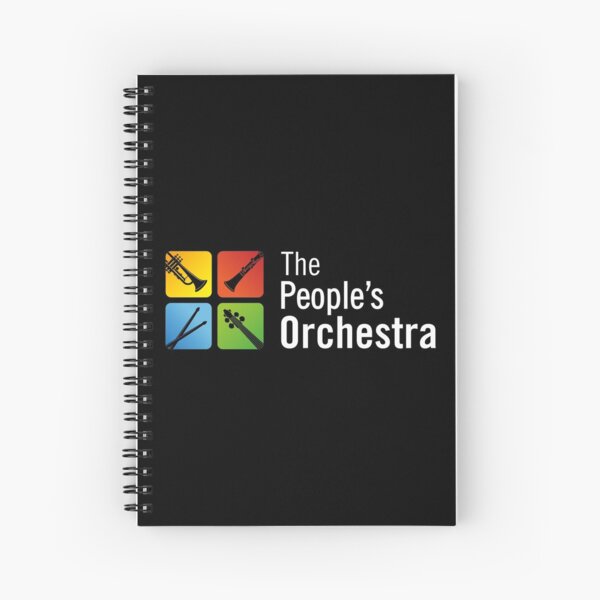 The People's Orchestra Logo FULL Design Spiral Notebook