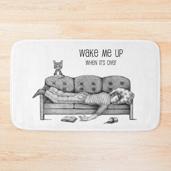 Item preview, Wake Me Up When It's Over COVID  designed and sold by JoyfulWhimsy.