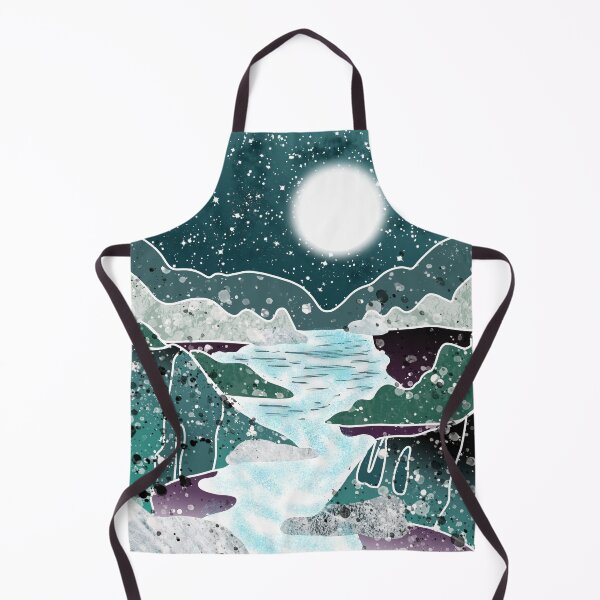Item preview, lake in the moonlight green designed and sold by Catherine Milchard.