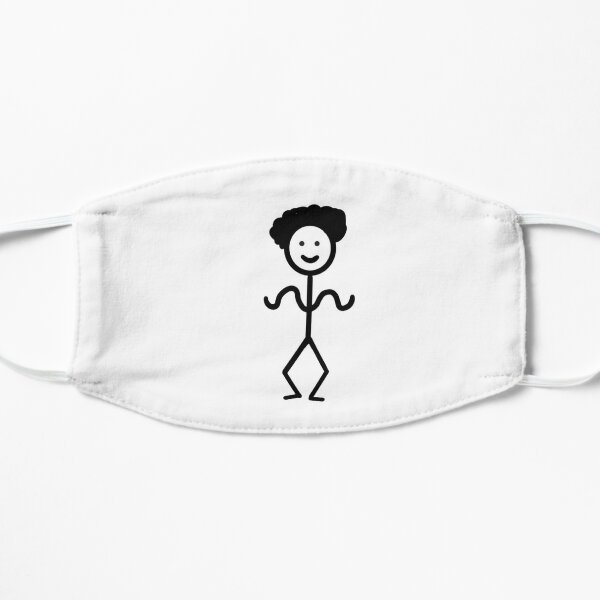 Dancing Stick Figure Flat Mask