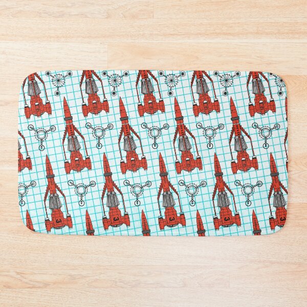 Item preview, Thunderbirds 3 patterns, great exciting retro series from the 60s, officially licensed fan art designed and sold by Mauswohn.
