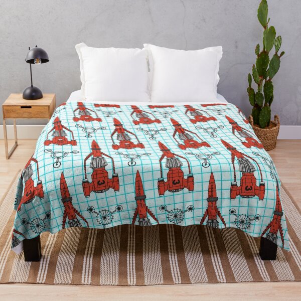 Item preview, Thunderbirds 3 patterns, great exciting retro series from the 60s, officially licensed fan art designed and sold by Mauswohn.