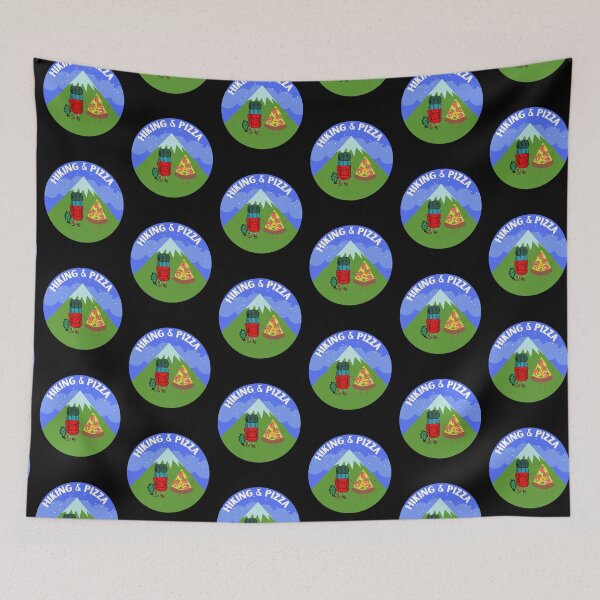 Item preview, Hiking and Pizza designed and sold by ModkMerch.