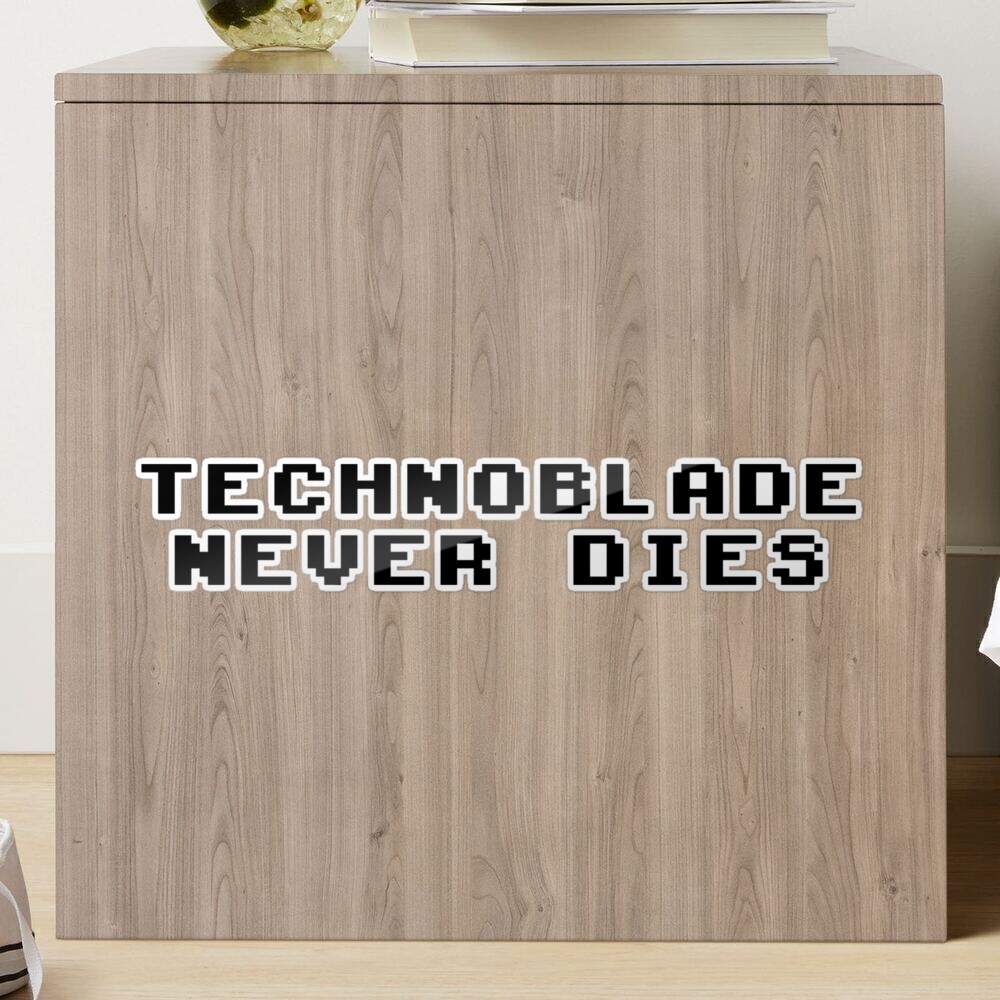 Technoblade never dies, meme Sticker for Sale by ds-4