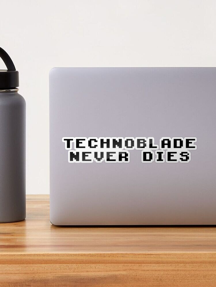 Technoblade never dies, meme Sticker for Sale by ds-4