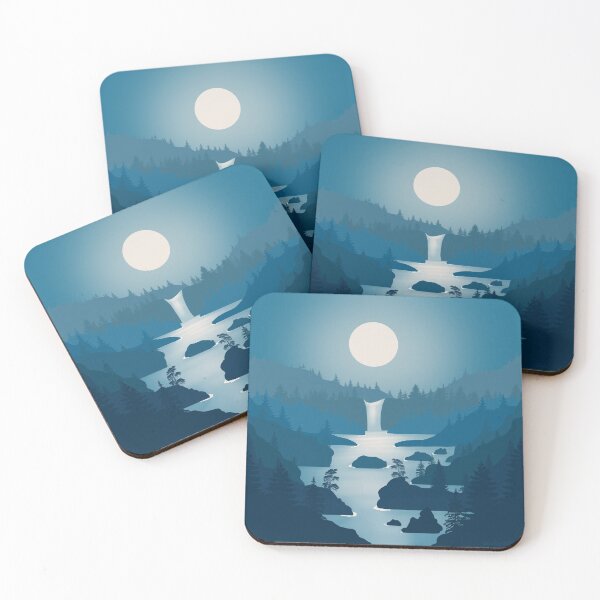 Item preview, Night River - Minimal Art designed and sold by Julia Rudens.