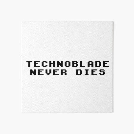 technoblade never dies games | Art Board Print