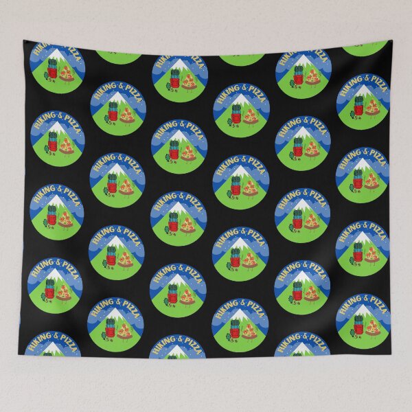 Item preview, Hiking and Pizza designed and sold by ModkMerch.