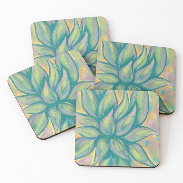Item preview, Muted Pastel Succulent   designed and sold by neecheeneko.