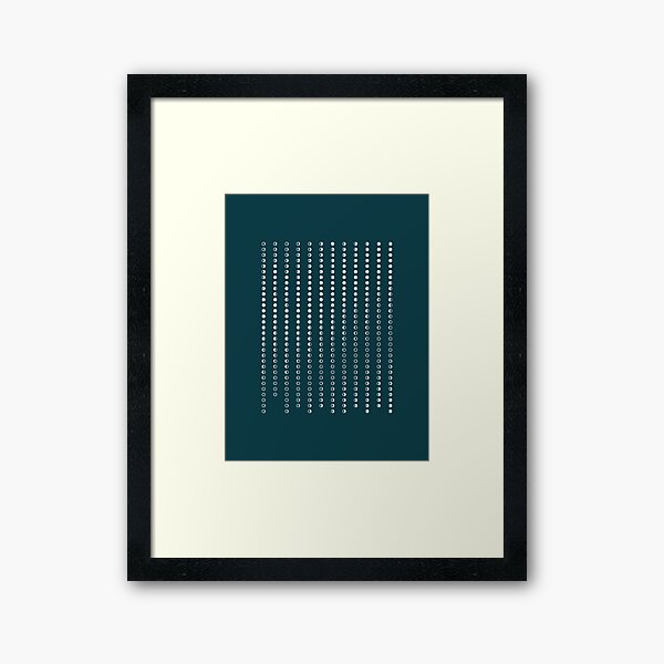 Lunar pattern Framed Art Print