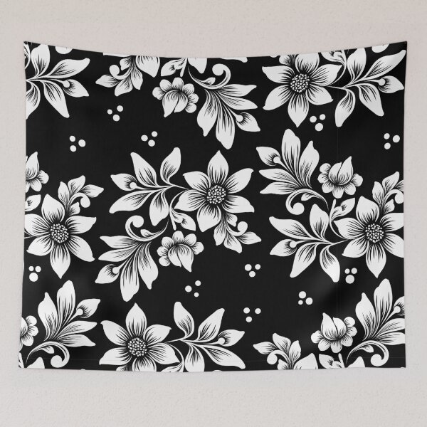 Item preview, Patrón floral (b / w) designed and sold by Parveeez.