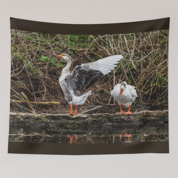 Item preview, Goose Showing Off Painterly designed and sold by mljdwhite.