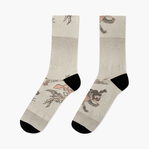 Item preview, Oni Demons Japanese retro art panel designed and sold by Vintage Designs +.