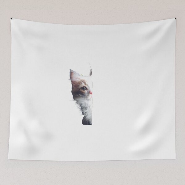 Item preview, Cute kitty peeking through. designed and sold by Theleochick.