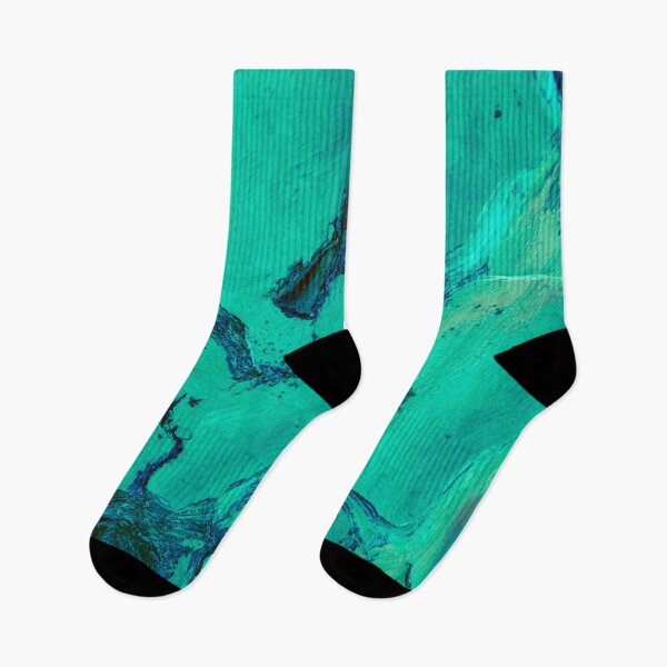 Item preview, green blue abstract tree bark structure designed and sold by moonaliara.