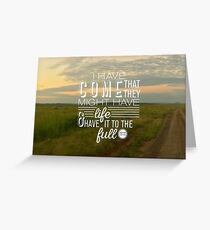 John 10:10 Full Life in Jesus Greeting Card
