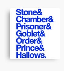 Deatahly Hallows Quotes Canvas Print