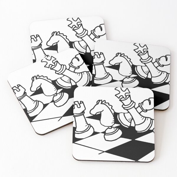 Item preview, Chess Pieces dancing on Chessboard designed and sold by shakmati.