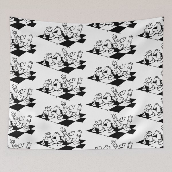Item preview, Chess Pieces dancing on Chessboard designed and sold by shakmati.