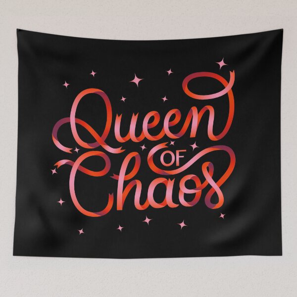 Item preview, Queen of Chaos. Cool lettering for girls designed and sold by Sandra Brezina.