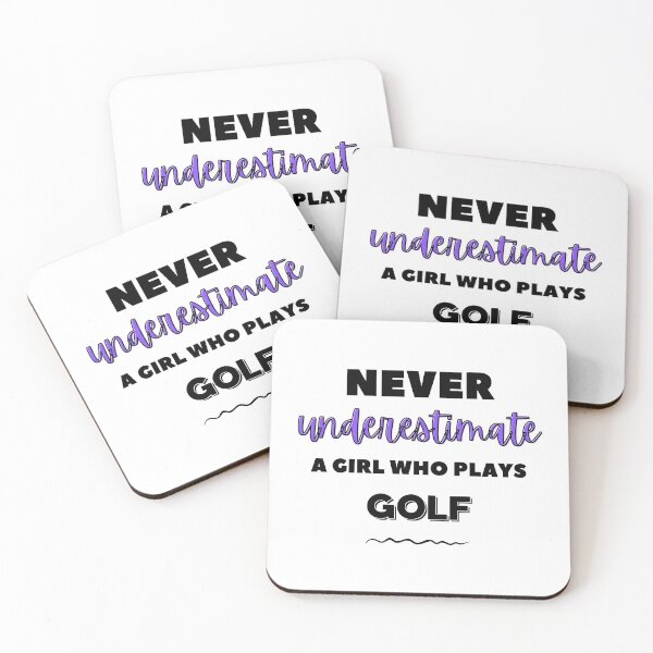 Item preview, Never underestimate a girl who plays golf  designed and sold by TheGreenGoat.