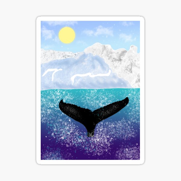 Item preview, Whale and icebergs designed and sold by Catherine  Milchard.
