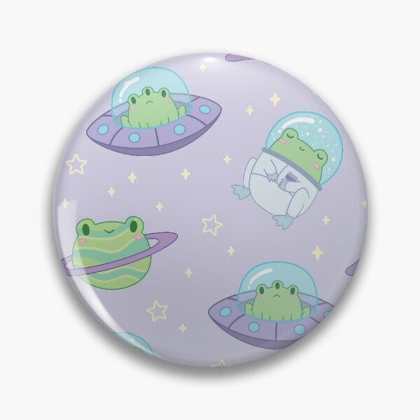 Cute Cosmic Frogs Pin for Sale by ElectricFangs