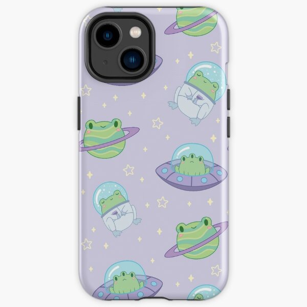 Cute Cosmic Frogs iPhone Tough Case