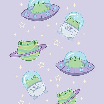 Artwork thumbnail, Cute Cosmic Frogs by ElectricFangs