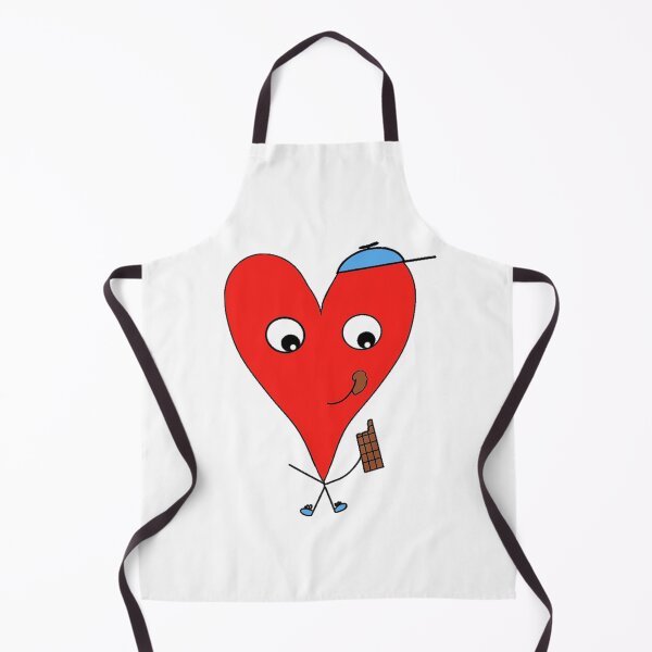 Item preview, Cute Cartoon Heart Eating Chocolate designed and sold by antluzzi.