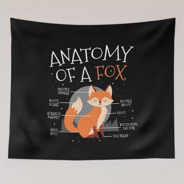 Item preview, Anatomy Of A Fox Cute Fox Forest Animal designed and sold by MooonTees.