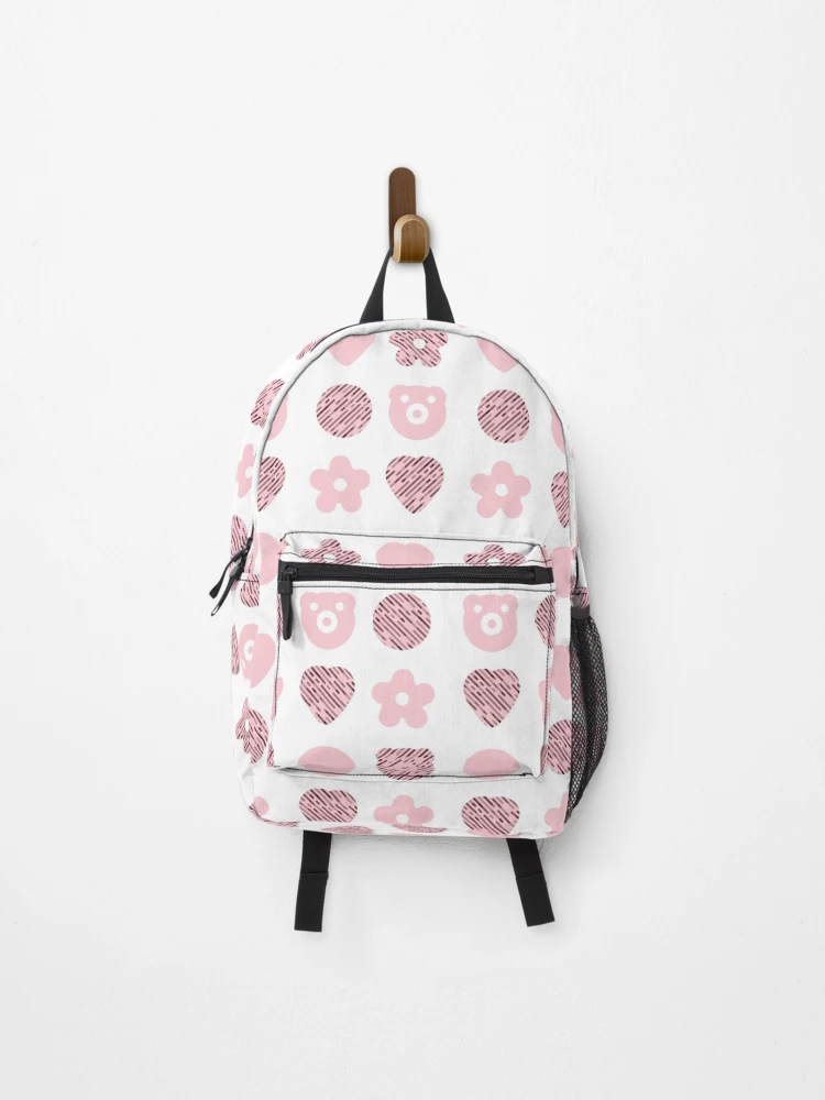 Thumbnail 1 of 3, Backpack, Pink Valentines Pattern designed and sold by Spacepaprika.