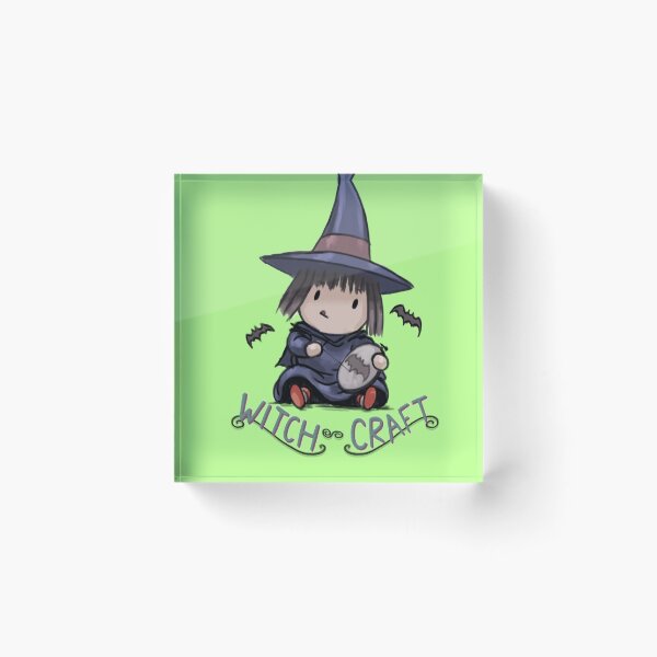 Item preview, Adorable Crafty Witch Doing Spooky Cross Stich Witchcraft designed and sold by stilo29.