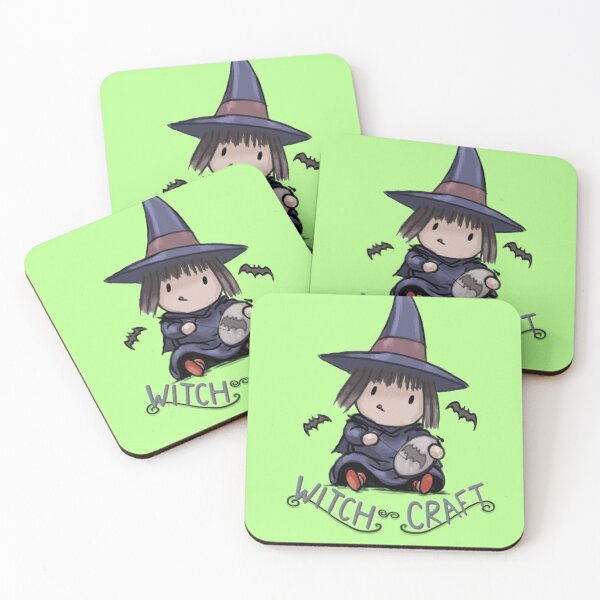 Item preview, Adorable Crafty Witch Doing Spooky Cross Stich Witchcraft designed and sold by stilo29.