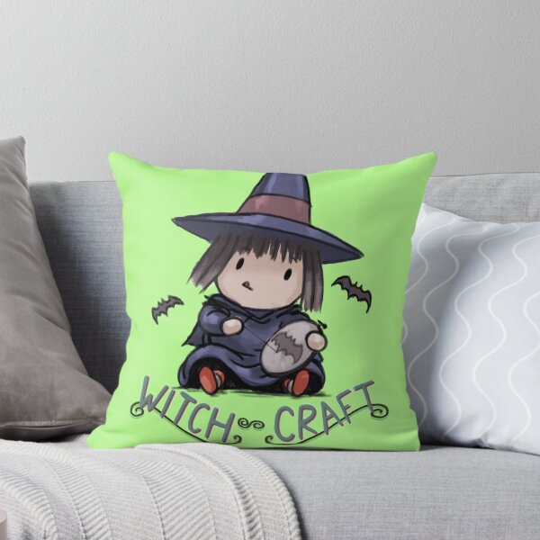 Item preview, Adorable Crafty Witch Doing Spooky Cross Stich Witchcraft designed and sold by stilo29.