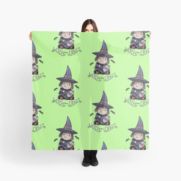 Item preview, Adorable Crafty Witch Doing Spooky Cross Stich Witchcraft designed and sold by stilo29.