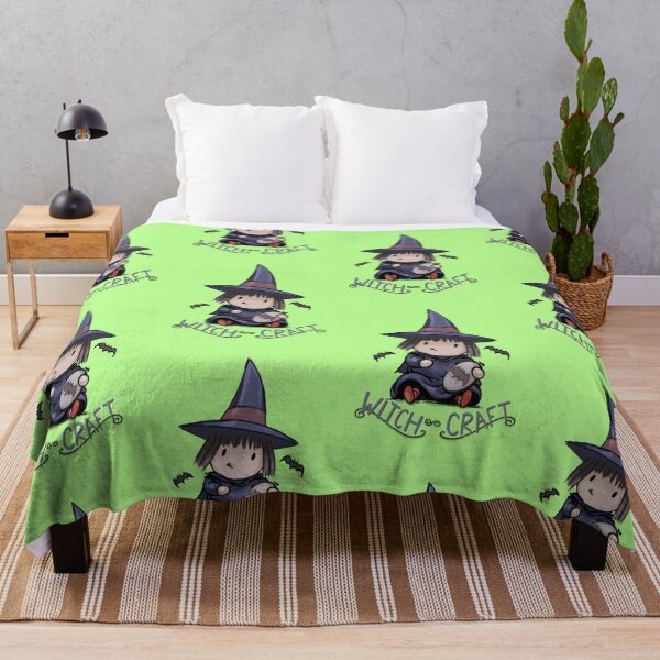 Item preview, Adorable Crafty Witch Doing Spooky Cross Stich Witchcraft designed and sold by stilo29.