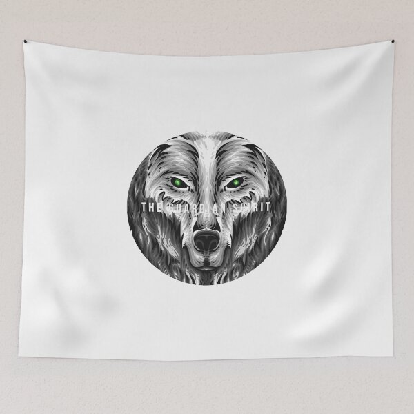 Item preview, The Guardian Spirit Wolf designed and sold by MisterGooseShop.