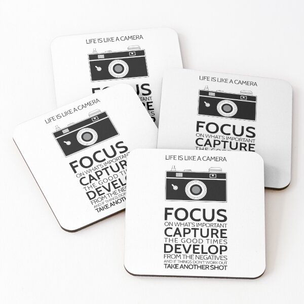 Item preview, Life Is Like A Camera Focus On What's Important, Inspirational Quote, Motivational Quote designed and sold by aenaonartwork.