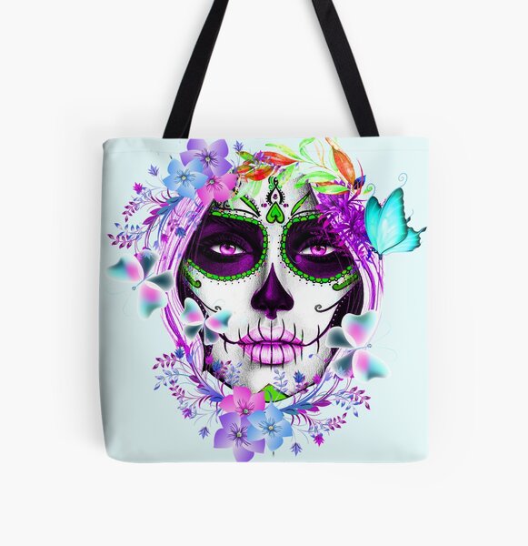 Our Lady Of Muertos - Tote Bag - Purse - Shoulder Bag - Handbag - Canvas -  Halloween - Day of the Dead - Dias de los Muertos