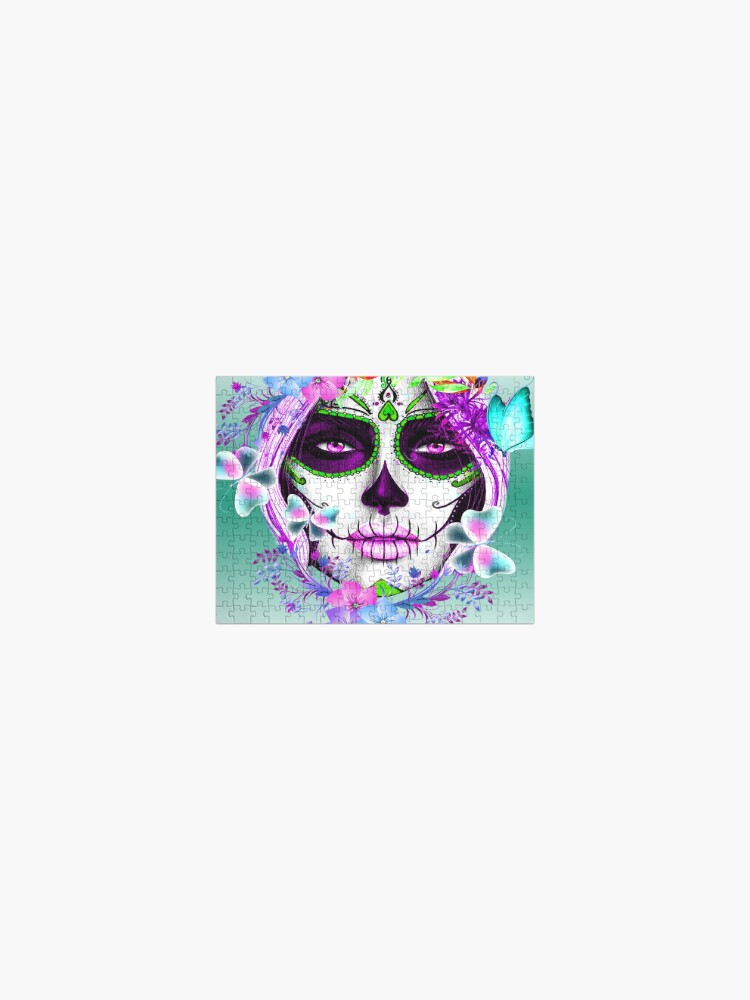 Catrina,Mexican Sugar Skull Lady Throw Pillow for Sale by Gothic