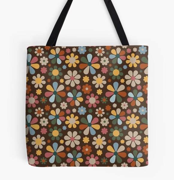 Flower Garden Vintage Tote Bag - Standard Shipping Included