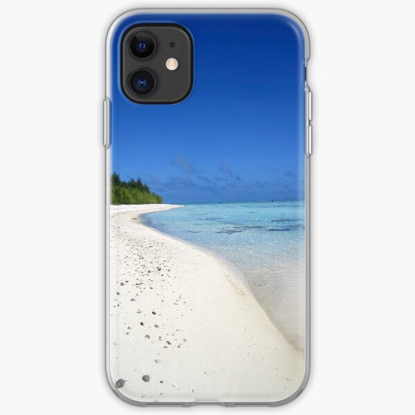 Deserted beach - Aitutaki iPhone Soft Case